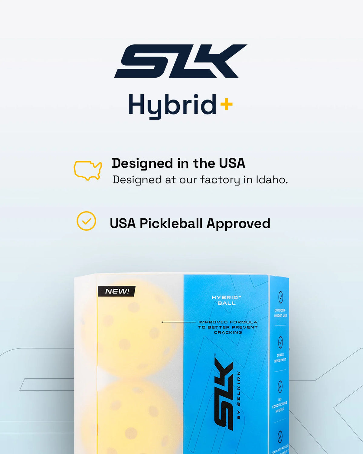 SLK Hybrid+ Pickleball 100 pack