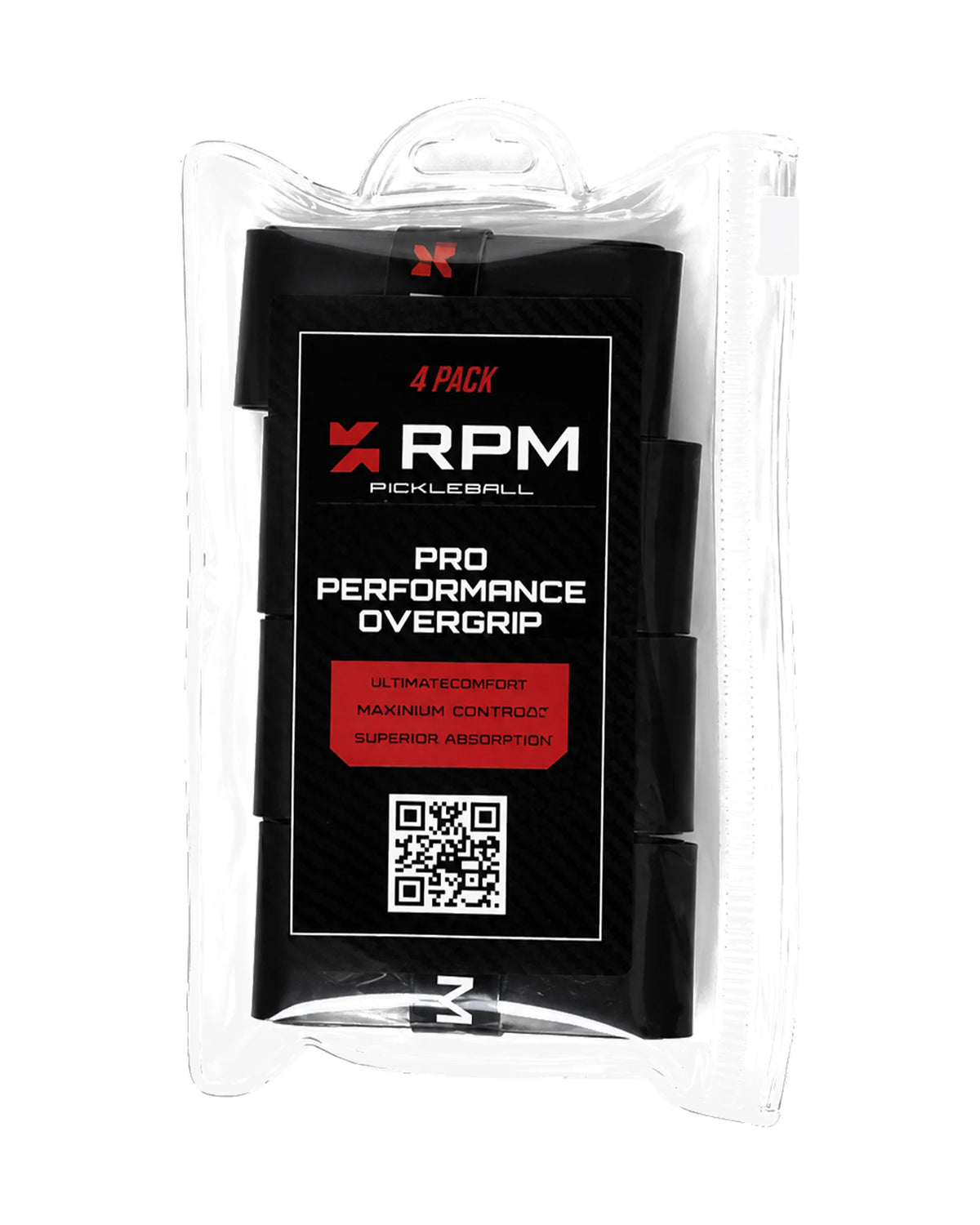 RPM Pro Performance Tacky Overgrip — Black / 4