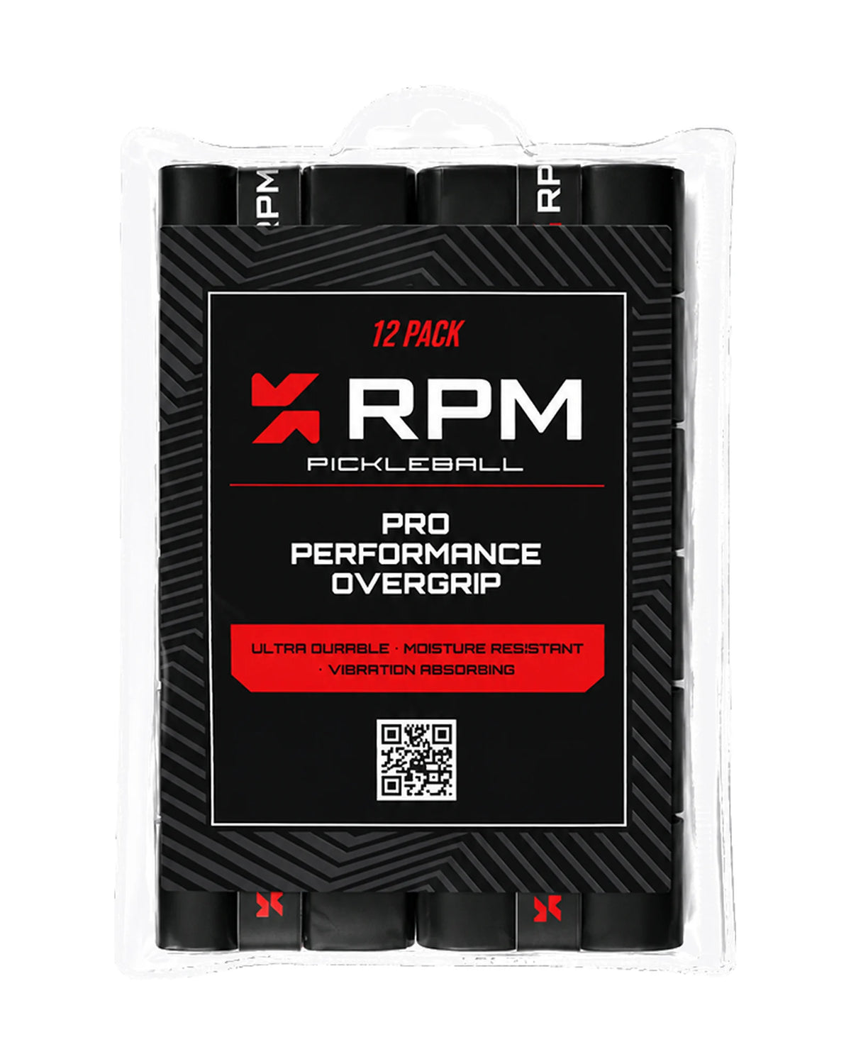 RPM Pro Performance Tacky Overgrip — Black / 12