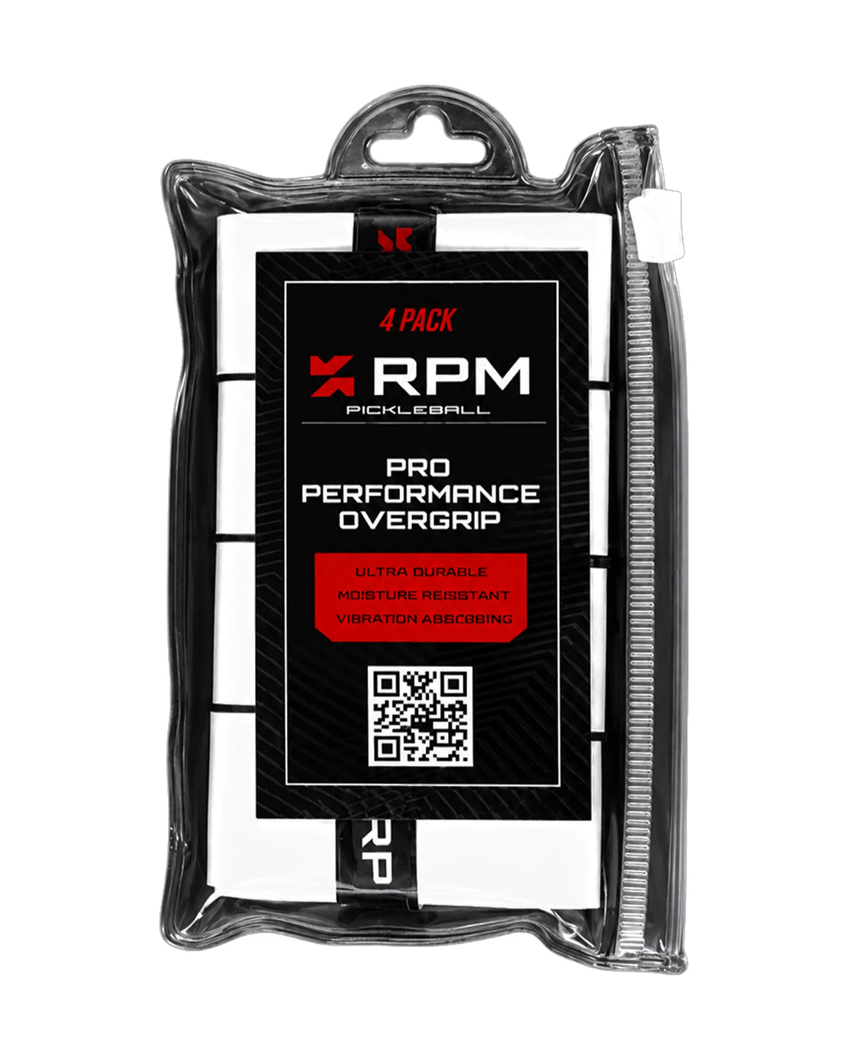 RPM Pro Performance Tacky Overgrip — White / 4